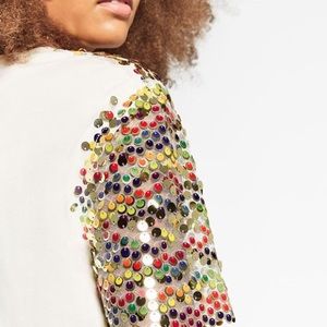 Zara Sequined Top